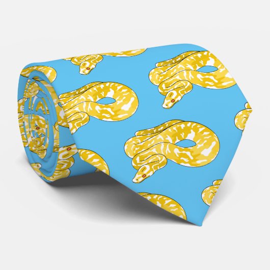 ビルマのPythonスネークアニメイラストレーション ネクタイ (ロール)