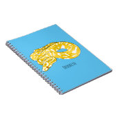 ビルマのPythonスネークアニメイラストレーション ノートブック (右側)