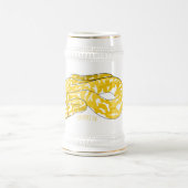 ビルマのPythonスネークアニメイラストレーション ビールジョッキ (中央)