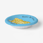 ビルマのPythonスネークアニメイラストレーション ペーパーボウル (傾斜あり)