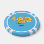 ビルマのPythonスネークアニメイラストレーション ポーカーチップ (シングル)