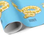 ビルマのPythonスネークアニメイラストレーション ラッピングペーパー (ロールコーナー)