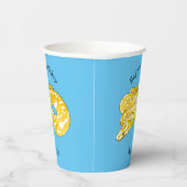 ビルマのPythonスネークアニメイラストレーション 紙コップ (右)