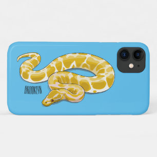 ビルマのPythonスネークアニメイラストレーション iPhone 11 ケース