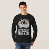 ビルマン+猫+子猫+ママ+1 Tシャツ (正面フル)