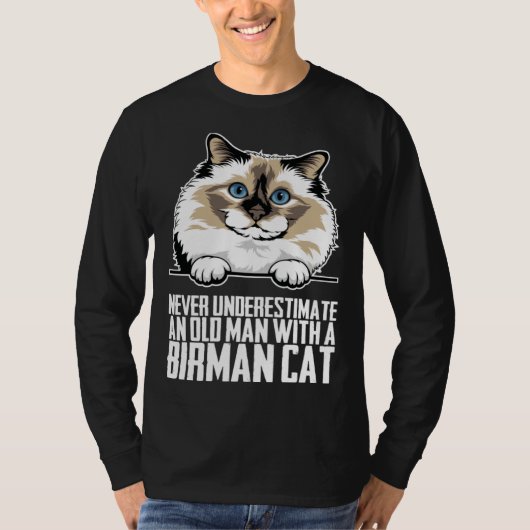 ビルマン+猫+子猫+ママ+1 Tシャツ (正面)