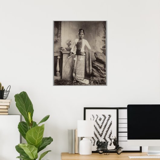 ビルマ人女性 ポスター (ホームオフィス)