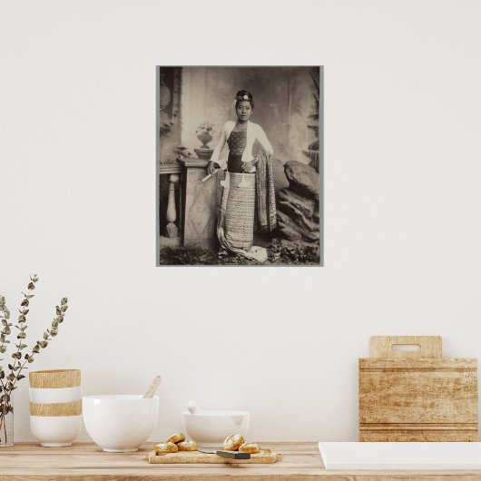 ビルマ人女性 ポスター (キッチン)