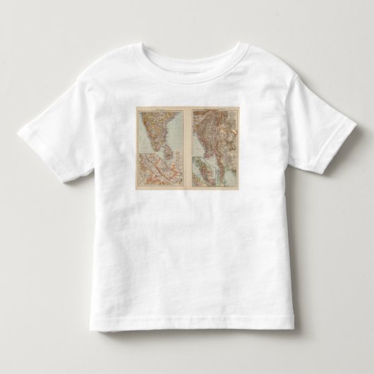 、ビルマ南のインドマレー半島 トドラーTシャツ (正面)