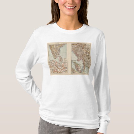 、ビルマ南のインドマレー半島 Tシャツ (正面)