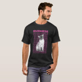 ビルマ猫パステルエステティック Tシャツ (正面フル)
