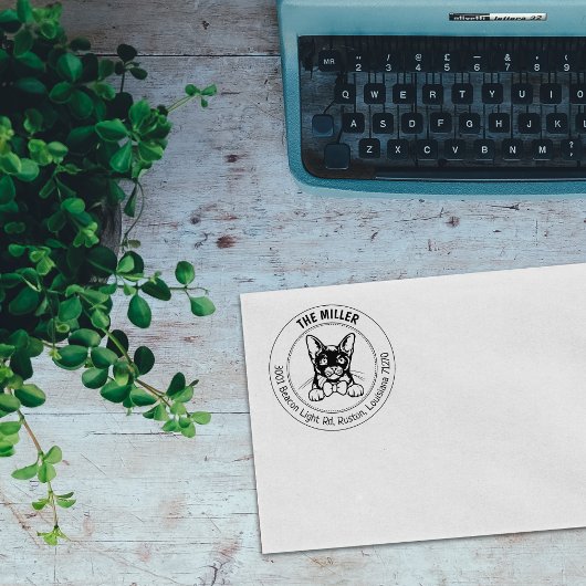 ビルマ猫ファミリー差出人住所 ラバースタンプ