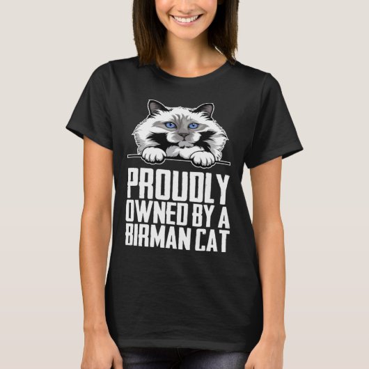 ビルマ猫  ビルマの子猫  ビルマの母猫 Tシャツ (正面)