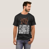 ビルマ猫 ビルマ猫 ビルマの母 Tシャツ (正面フル)