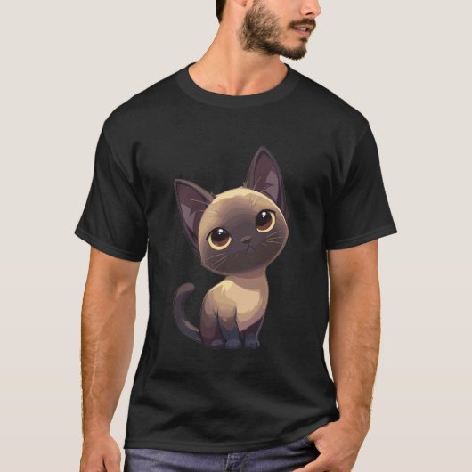 ビルマ猫 ビルマ猫 ロングスリーブ Tシャツ (正面)