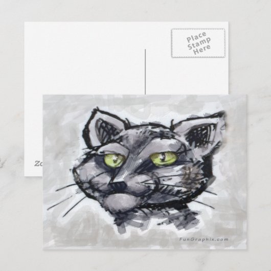 ビルマ猫 ポストカード (正面/裏面)