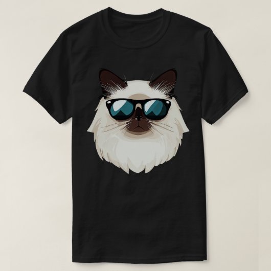 ビルマ猫 Tシャツ (デザイン正面)