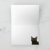 ビルマ語で使用可能な猫グリーティングカード カード (内部)