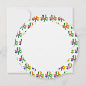 ビルマ語ミャンマーアイリッシュUSAシャームロック誕生日 招待状 (裏面)