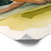 ビルマ語 – キャットアートプリント ポスター (角)