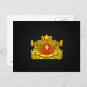 ビルマ語（ミャンマー）州封印 ポストカード (正面/裏面)