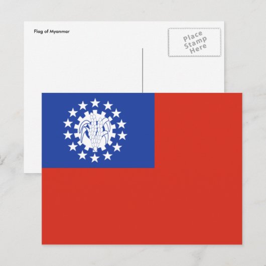 ビルマ ポストカード (正面/裏面)