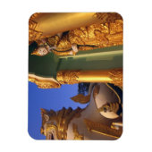 ビルマ（ミャンマー）、ラングーン（ヤンゴン）寺院 マグネット (縦)