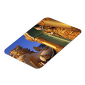 ビルマ（ミャンマー）、ラングーン（ヤンゴン）寺院 マグネット (左側)