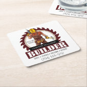 ビルモダンダーハンドマン建築プロフェッショナル スクエアペーパーコースター (アングル)