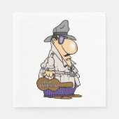 ビルユーモアのあるコレクタキャラクター スタンダードランチョンナプキン (正面)