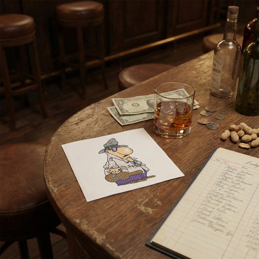 ビルユーモアのあるコレクタキャラクター スタンダードランチョンナプキン