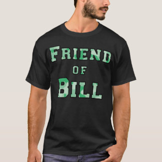 ビル友の緑のカモフラージュの少年 Tシャツ