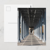 ビル・アケム橋のサイクルパス - フランス、パリ ポストカード (正面/裏面)