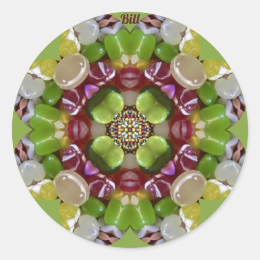 ビル～イースターキャンディーゼリー豆～ ラウンドシール (正面)
