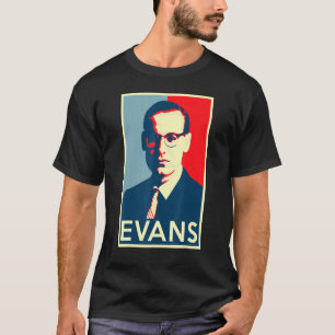 ビル・エバンズ・ホープのポスターはジャズ史の大物 Tシャツ