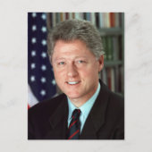 ビル・クリントン大統領の公式肖像画 ポストカード (正面)