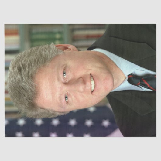 ビル・クリントン大統領写真 薄葉紙 (正面)