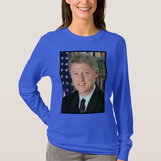ビル・クリントン大統領写真 Tシャツ (正面)