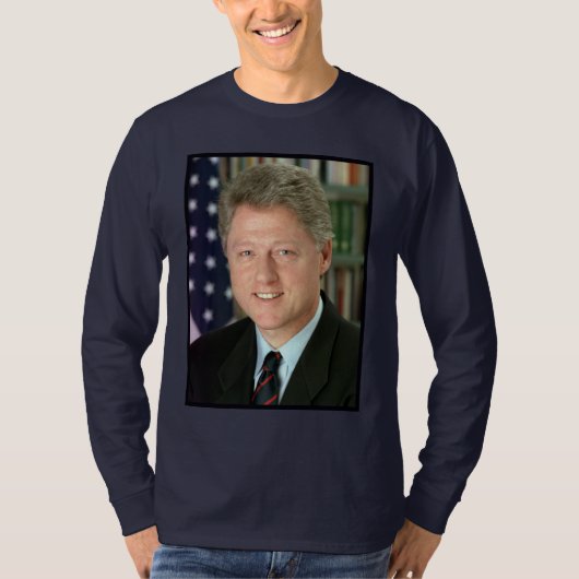 ビル・クリントン大統領写真 Tシャツ (正面)