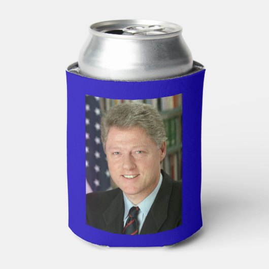 ビル・クリントン大統領 ホワイトハウス写真 缶クーラー (缶正面)
