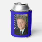 ビル・クリントン大統領 ホワイトハウス写真 缶クーラー (缶裏面)