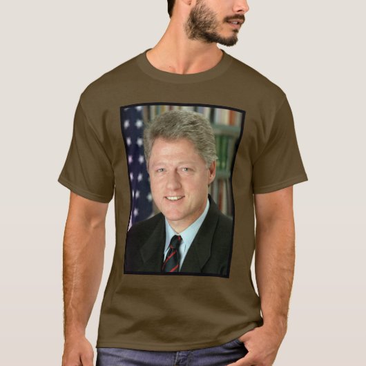 ビル・クリントン大統領 ホワイトハウス写真 Tシャツ (正面)