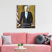 ビル・クリントン第42代大統領Keepsake Canvas Art キャンバスプリント (インサイチュ (リビング))