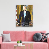 ビル・クリントン第42代大統領Keepsake Canvas Art キャンバスプリント (インサイチュ (リビング))