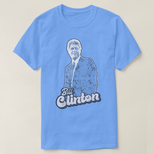 ビル・クリントン・サクソフォン90年代スタイル Tシャツ (デザイン正面)
