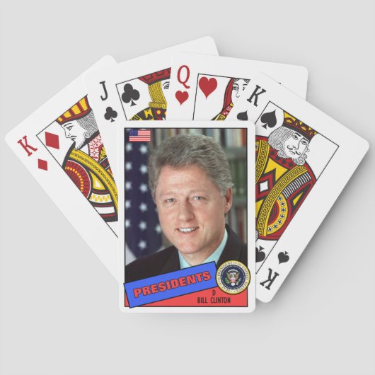 ビル・クリントン ベースボールカード トランプ (裏面)