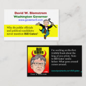 ビル·ゲイツ 名刺 (正面/裏面)