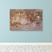 ビル・ゴーリングズによる総括サロンでの戦い キャンバスプリント (インサイチュ (ウッドフロア))