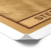 ビル・スティーレ深紅色ズ野球1912 ポスター (角)