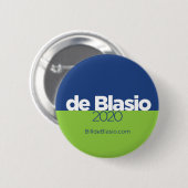 ビル・デ・ブラシオ2020 缶バッジ (正面&裏面)